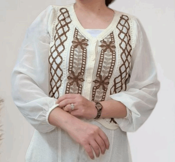 شومیز قلاب بافی